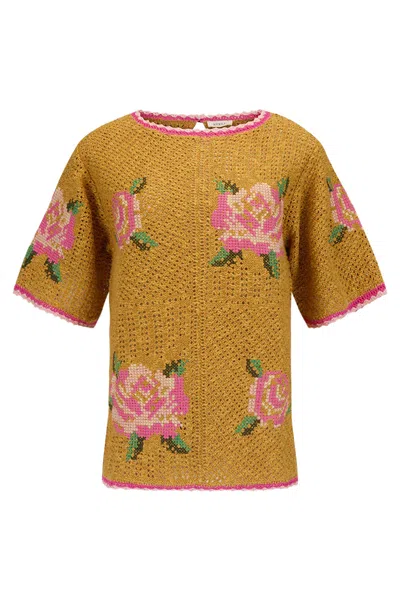 Spell Coastal Granny Top In Brown