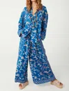 Spell Desert Bandita Wide Leg Pant In Cobalt In Blue