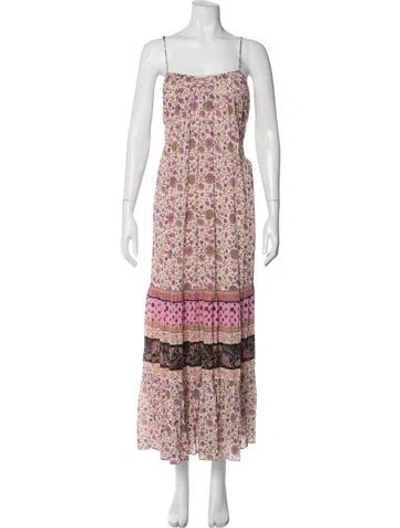 Pre-owned Spell Floral Print Long Dress In Multi