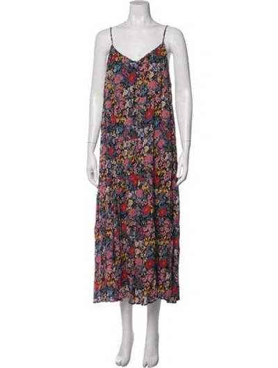Pre-owned Spell Floral Print Long Dress W/ Tags In Multicolor