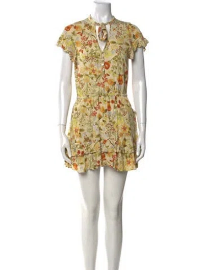 Pre-owned Spell Floral Print Mini Dress