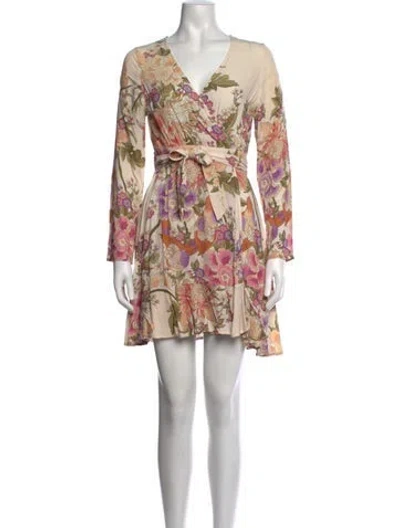 Pre-owned Spell Floral Print Mini Dress