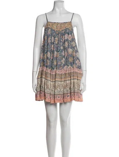 Pre-owned Spell Floral Print Mini Dress In Multi