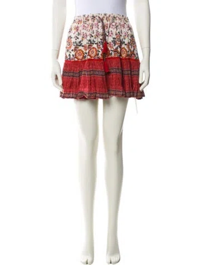 Pre-owned Spell Floral Print Mini Skirt In Multi