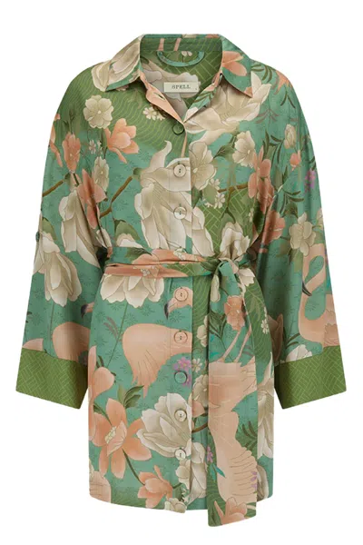 Spell Floridian Shirt Dress In Multi