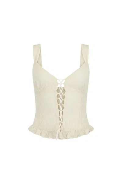 Spell Glastonbury Lace Cami In White