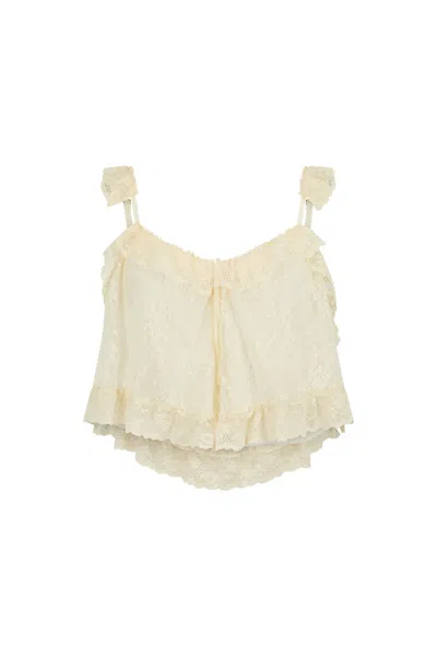 Spell Labyrinth Lace Cami In Neutral