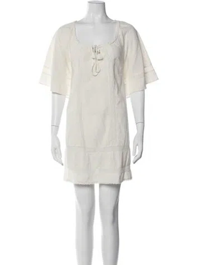 Pre-owned Spell Lace Pattern Mini Dress
