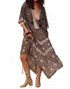 Spell Little Bird Flutter Maxi Dress In Midnight In Brown