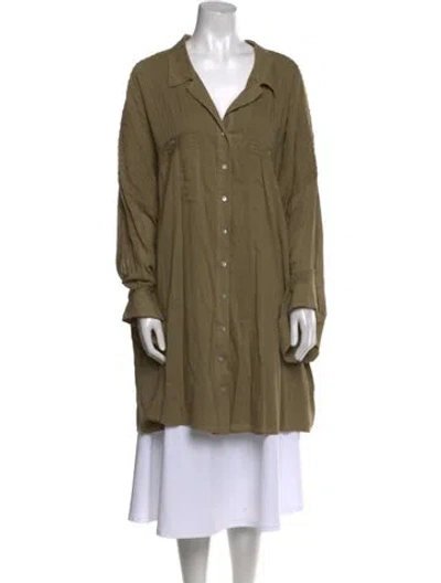 Pre-owned Spell Long Sleeve Tunic In Green