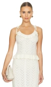 Spell Lou Lou Knit Cami In White