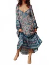 Spell Marmont Maxi Dress In Blue In Blue