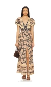 Spell Marmont Revelry Dress In 威士忌色