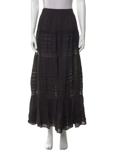 Pre-owned Spell Midi Length Skirt In Black