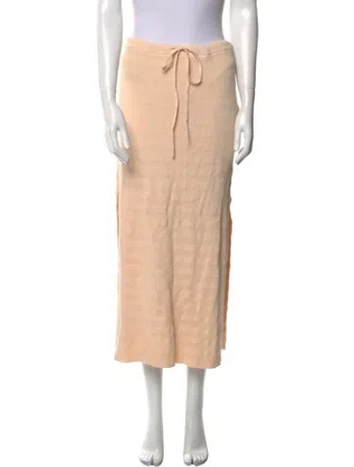 Pre-owned Spell Midi Length Skirt In Neutral