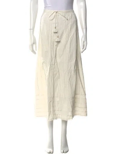 Pre-owned Spell Midi Length Skirt In Neutral