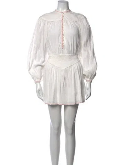 Pre-owned Spell Mini Dress In White