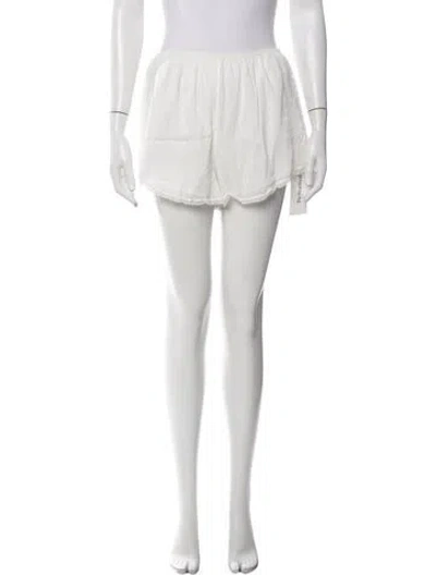 Pre-owned Spell Mini Shorts In White