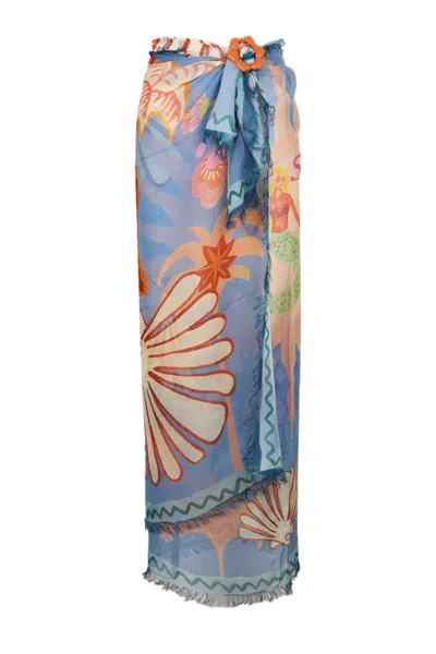 Spell Oceana Travel Scarf Sea Blue