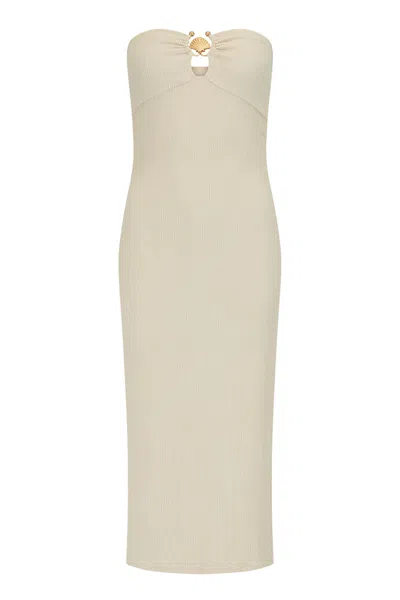 Spell Playa Midi Dress In Neutral