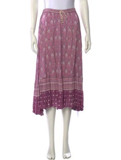Pre-owned Spell Printed Knee-length Skirt In Purple