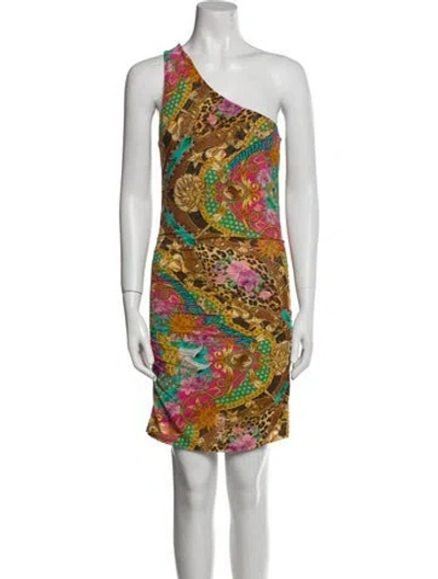 Pre-owned Spell Printed Long Dress W/ Tags In Multi