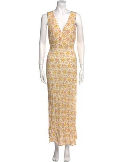 Pre-owned Spell Printed Long Dress W/ Tags In Neutral