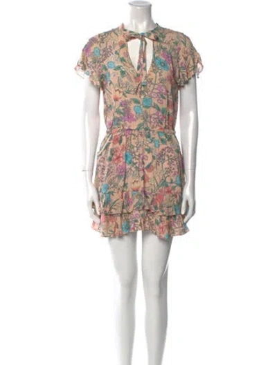 Pre-owned Spell Printed Mini Dress In Pink