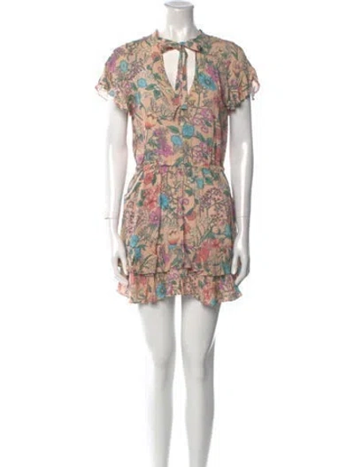 Pre-owned Spell Printed Mini Dress In Pink