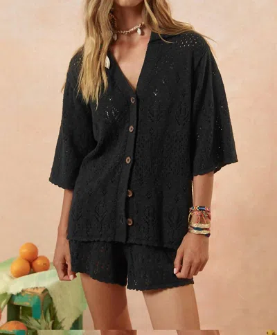 Spell Rhodes Knit Short In Onyx In Black