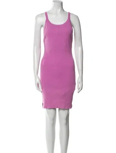 Pre-owned Spell Scoop Neck Mini Dress In Pink