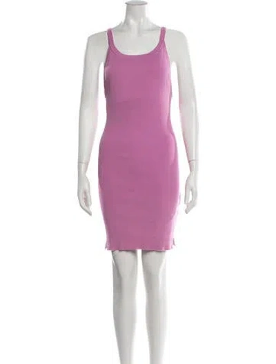 Pre-owned Spell Scoop Neck Mini Dress In Pink