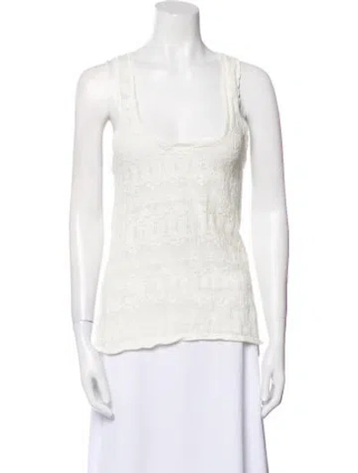 Pre-owned Spell Scoop Neck Sleeveless Top In Neutral