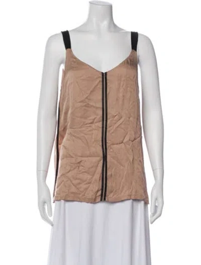 Pre-owned Spell V-neck Sleeveless Top In Neutral