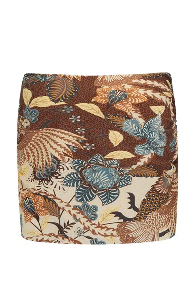 Spell Volcano Goddess Mini Skirt In Multi