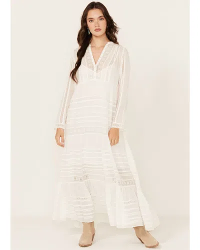 Pre-owned Spell Women's Teodora Maxi Dress - 241111q In White