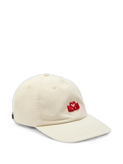 Spence Super Dad Logo-embroidered Cotton Cap In White