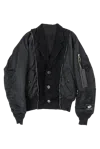Spencer Badu Alpha Bomber Jacket Black In Black