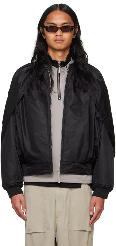 Spencer Badu Black Bubble Bomber Jacket