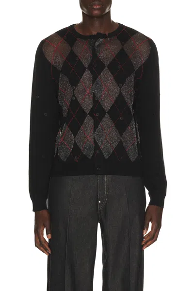 Spencer Badu Black Knit Cardigan