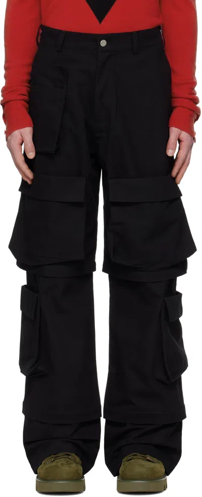 Spencer Badu Black Safari Cargo Pants