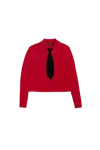 Spencer Badu Red Knitted Uniform Polo
