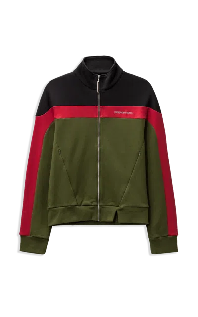 Spencer Badu Bowl Track Jacket In Green