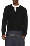 Spencer Badu Button Cardigan In Black