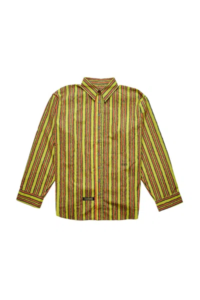 Spencer Badu Layered Yellow Striped Shirt