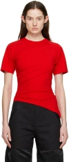 Spencer Badu Red Fitted T-shirt In Red