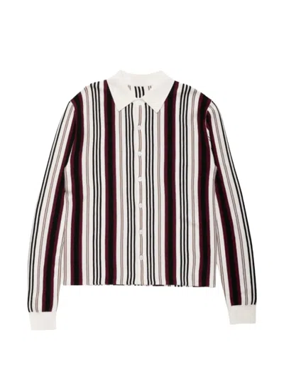 Spencer Badu Stripe-knit Shirt In Multi