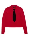 Spencer Badu Tie Polo Shirt In Red