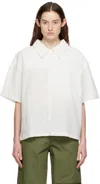 Spencer Badu White Zip Pocket Shirt In White