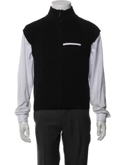 Pre-owned Spencer Badu Wool Vest In Black